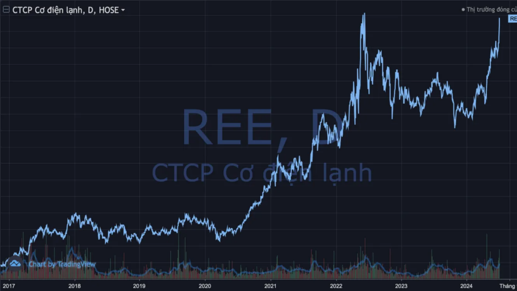 REE không ngừng mở rộng hoạt động sang các lĩnh vực khác như năng lượng, bất động sản, cơ sở hạ tầng nước và môi trường
